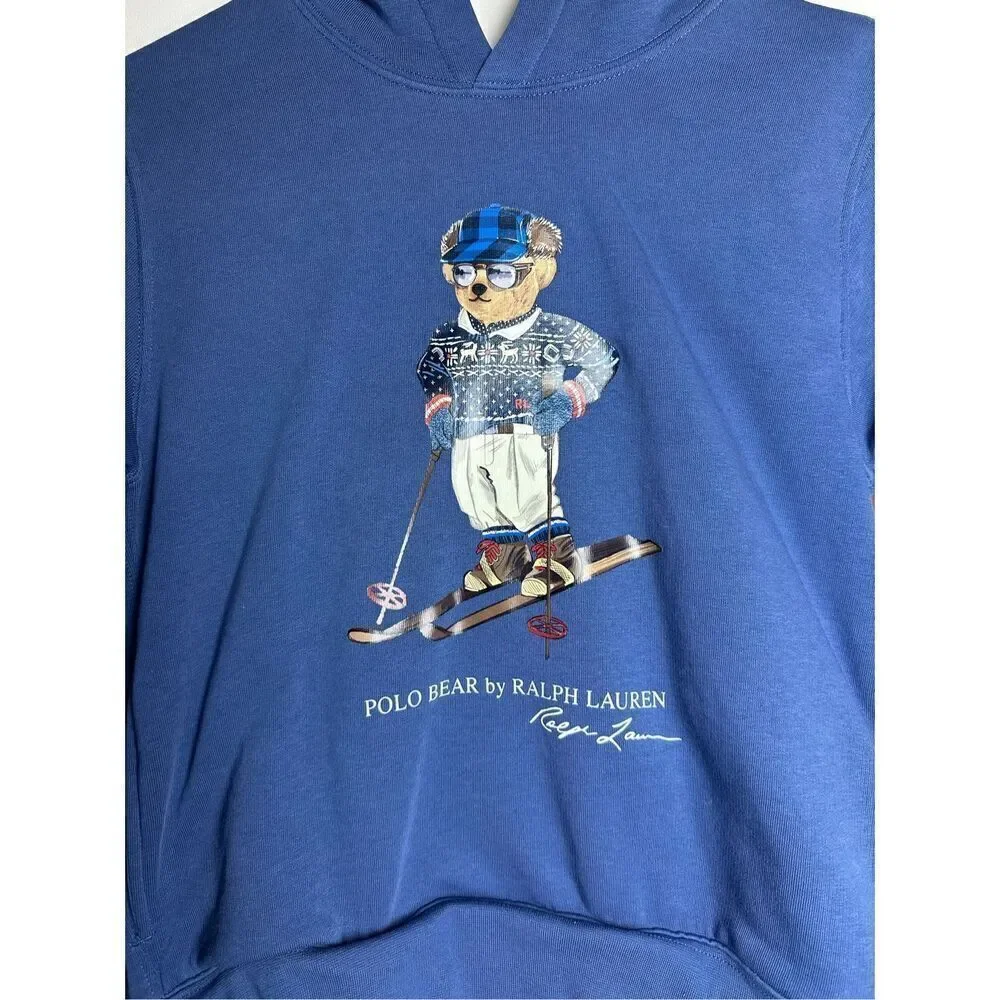 Ralph Lauren Boys Ski Bear Fleece Hoodie